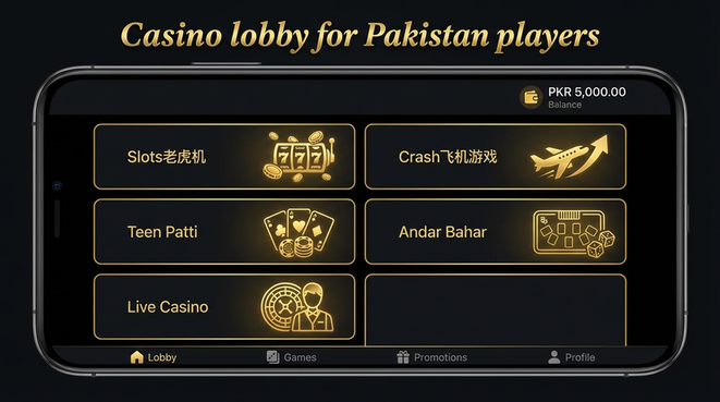 Lobby view of ck999 for Pakistan users - 4